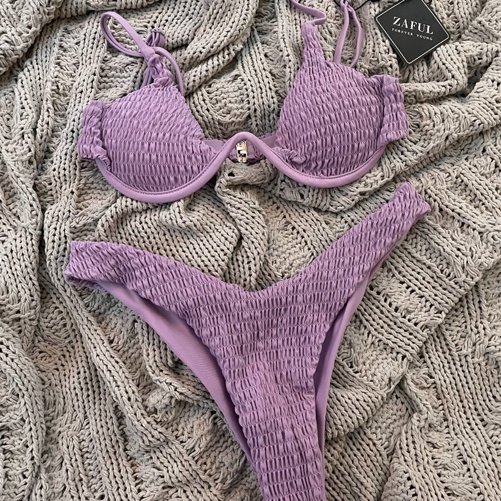 NWT! Small Zaful Lavender Bikini